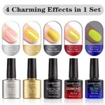 Lavender Violets UV-Gel-Nagellack 42 PCS mit Base und Matte-Glänzende/Diamant/Glow in the dark Top Coat Soak Off LED Nägel Maniküre Kit C952 – Bild 2