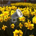 SLV LED Strahler NAUTILUS | Aussenlampe für die Beleuchtung von Garten, Terrasse, Pflanzen, Wegen, Teich | Aussen-Leuchte, Aussen-Strahler | IP65 , GU10, 1,5 m Kabel mit Stecker , Aluminium – Bild 3
