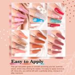 Lavender Violets UV-Gel-Nagellack 42 PCS mit Base und Matte-Glänzende/Diamant/Glow in the dark Top Coat Soak Off LED Nägel Maniküre Kit C952 – Bild 5