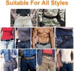 BESTKEE Herren Taktischer Gürtel 1,5 Zoll Hochleistungs Gürtel, Militär Stil Buckle Gürtel Nylon Schnellverschluss Metallschnalle, Geschenk mit Taktischem Molle-Beutel und Haken (Grösse: 125cm) – Bild 6