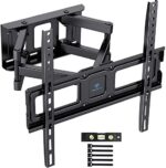 PERLESMITH TV Wandhalterung, Schwenkbare Neigbare TV Halterung für 32-55 Zoll Flach & Curved Fernseher oder Monitor bis zu 45kg, max.VESA