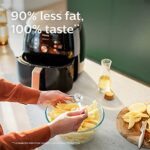 Philips Premium Airfryer, Fritteuse ohne Öl, Smart Sensing, Rapid Air und Fettentfernungstechnologie, NutriU App mit Rezepten – Bild 4
