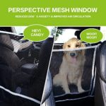 Pecute Hundedecke Auto Rückbank 146x136 cm mit Seitenschutz & Sichtfenster – Kratzfest & Wasserabweisend – Bild 2
