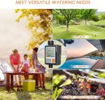 CROSOFMI Bewässerungscomputer Wasserzeitschaltuhr Garten Zeitschaltuhr Bewässerung,Grosses 3-Zoll-Display Regenverzögerung und Kindersicherung – Bild 9