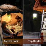 LE LED Campinglampe, Ultra Hell 1000 Lumen, 4 LeuchtmodiI Dimmbar Suchscheinwerfer, Batteriebetrieben Notfallleuchte für Stromausfällen, Wandern, Notfall, Ausfälle und so weiter – Bild 4