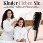 Haarbürste ohne Ziepen | Detangler Bürste für Locken, Dickes, Dünnes, Afro, Langes, Kurzes oder Glattes Haar | Entwirrbürste für Damen und Kinder, Lily England – Bild 3