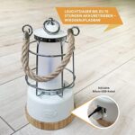 Skandika LED-Lampe Kiruna | Retro Outdoor Campinglampe mit Powerbank, stufenlos dimmbar, kabellos, Akku, aufladbar, USB, warm- und kaltweiss, 75h Leuchtzeit – Bild 5