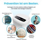 Pro Breeze Luftentfeuchter 12L in 24h Entfeuchtungsleistung - Raumgrösse ca. 120m³ (~20 m²) - mit 3 Betriebsarten, Digitalanzeige, Ablaufschlauch, Timer - Gegen Feuchtigkeit, Schimmel – Bild 3