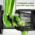 AMZCHEF Slow Juicer Entsafter Gemüse und Obst Profi Entsafter mit Ruhiger Motor & Umkehrfunktion & Saftkanne & Reinigungsbürste – Bild 2