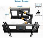 PERLESMITH TV Wandhalterung, Schwenkbare Neigbare TV Halterung für 26-55 Zoll Flach & Curved Fernseher oder Monitor bis zu 40kg, max.VESA 400x400mm – Bild 6