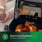 Philips Essential Airfryer XL, Fritteuse ohne Öl, Rapid Air Heisslufttechnologie, Touchscreen, NutriU App mit Rezepten – Bild 3