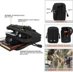 BESTKEE Herren Taktischer Gürtel 1,5 Zoll Hochleistungs Gürtel, Militär Stil Buckle Gürtel Nylon Schnellverschluss Metallschnalle, Geschenk mit Taktischem Molle-Beutel und Haken (Grösse: 125cm) – Bild 3