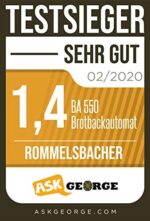 Brotbackautomat BA 550 - 13 Programme, automatisches Zutatenfach, 2 Brotgrössen (700 g / 900 g), einstellbarer Bräunungsgrad in 3 Stufen, auch für glutenfreies Brot – Bild 9