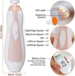 Haakaa Elektrischer Baby-Nagelknipser, Baby-Nagelfeilen-Set mit 6 Maniküren und LED-Licht für Neugeborene, Kleinkinder oder Erwachsene – Bild 7