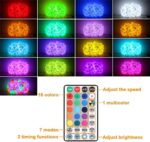 B-right RGB LED Lichterkette mit Strom – 100 bunte Globen, Fernbedienung, Innen & Aussen, für Weihnachten & Partys – Bild 4