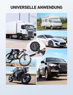 AstroAI 3-IN-1 Reifenfüller mit grossem Leuchtende Zifferblatt Reifenfüll-Messgerät(Manometer-Messbereich 0-12Bar 170 PSI) Reifendruckprüfer Luftdruckprüfer für Autos LKW Wohnwagen Transporter – Bild 6