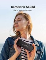 Anker SoundCore 2 Bluetooth Lautsprecher, Fantastischer Sound, Enormer Bass mit Dualen Bass-Treibern, 24h Akku, Verbesserter IPX7 Wasserschutz, Kabelloser Lautsprecher für iPhone, galaxy usw. – Bild 4