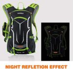 Lixada Fahrradrucksack 18L/30L, Damen Herren Leichter Kleiner Tagesrucksack Wasserdicht Wanderrucksack Sportrucksack MTB Rucksack Skirucksack mit Regenschutzkappe Helmabdeckung 5.5 inch Handytasche – Bild 5