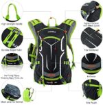 Lixada Fahrradrucksack 18L/30L, Damen Herren Leichter Kleiner Tagesrucksack Wasserdicht Wanderrucksack Sportrucksack MTB Rucksack Skirucksack mit Regenschutzkappe Helmabdeckung 5.5 inch Handytasche – Bild 8