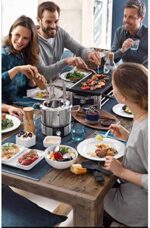 WMF Lono Raclette Grill mit Pfännchen und Schiebern, Raclette 8 Personen, 15 W, edelstahl matt – Bild 11