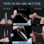 Gelike ec Nageltips 552 Stück Fake Nails Transparent, Künstliche Nägel Zum Aufkleben Nail Art Starter DIY – Bild 3