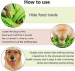 AWOOF Schnüffelteppich Hund Hundespielzeug Intelligenz Schnüffelmatte Riechen Trainieren Schnüffeldecke Futtermatte Trainingsmatte für Haustier Hunde Waschbar Faltbar rutschfest – Bild 4