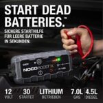 NOCO Boost XL GB50 1500A 12V UltraSafe Starthilfe Powerbank, Auto Batterie Booster, Tragbare USB Ladegerät, Starthilfekabel und Überbrückungskabel für bis zu 7,0L Benzin und 4,5L Dieselmotoren – Bild 2
