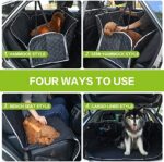 Pecute Hundedecke Auto Rückbank 146x136 cm mit Seitenschutz & Sichtfenster – Kratzfest & Wasserabweisend – Bild 3