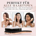 Haarbürste ohne Ziepen | Detangler Bürste für Locken, Dickes, Dünnes, Afro, Langes, Kurzes oder Glattes Haar | Entwirrbürste für Damen und Kinder, Lily England – Bild 2