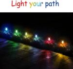 GIGALUMI LED Solarleuchten für Garten 12 Stück aus Edelstahl wasserdichte Solarlampe ideal für aussen, Terrasse, Rasen, Garten, Hinterhöfe und Wege – Bild 2