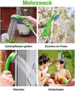 LIBERRWAY Campingdusche, Aussen- und Inneneinsatz Camping Dusche mit Wiederaufladbarer Akku, 1.8m Duscheschlauch Outdoor Dusche mit Pumpe für Garten Strand Camping Reisen Autowäsche – Bild 2