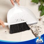 MR.SIGA Schaufel und Besen Set, Kehrblech und Handfeger Besen mit Kehrschaufel mit Bambusgriff, Kehrgarnitur für Haushalt – Bild 8