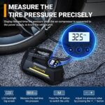 AstroAI Luftkompressor,Auto Luftpumpe Elektrisch Digital Portable air Compressor mit LCD Bildschirm 12V DC Verpackung für Auto, Fahrrad, Motorrad, Ball, Luftkissen usw. Geschenke für Männer – Bild 4