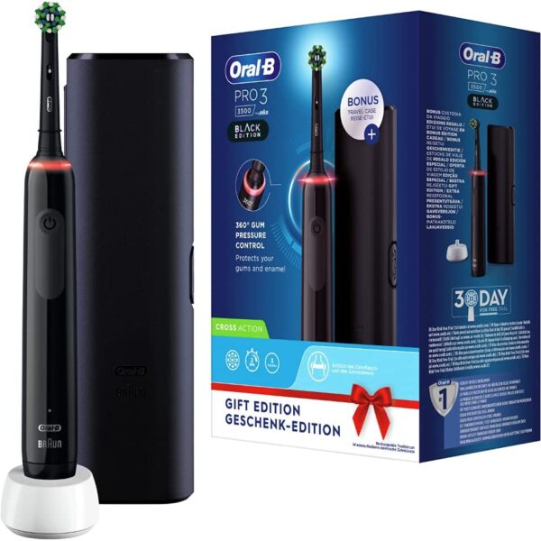Oral-B PRO 3 3500 Elektrische Zahnbürste/Electric Toothbrush, mit 3 Putzmodi und visueller 360° Andruckkontrolle für Zahnpflege