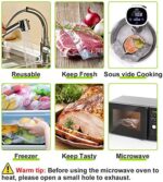 Accenter Vakuumierfolie, Microns Profi fur Vakuumierer & Lebensmittel Vakuumiergerat, BPA-frei, Sehr Stark, Kochbar, Sous Vide geeignet, Wiederverwendbar – Bild 6