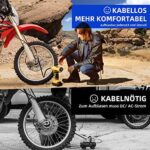 AstroAI 2 in 1 Metallzylinder Luftkompressor 20V Akku & 12V Auto, Netzteil Tragbare Kabellose Elektrischer Kompressor 160PSI Digitaler Luftpumpe für Autos Motorräder – Bild 5