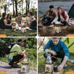 Lixada Campingkocher Holzofen Mini Holzvergaser Faltbar Tragbar Kompakt Hobo Kocher für Picknick BBQ Camping Wandern Reisen – Bild 6