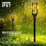 StillCool Solar Flammenlicht, IP65 Wasserdicht Solar Fackel Solarlampe Automatische Ein/Aus für Hinterhöfe, Gärten, Rasen Beleuchtung – Bild 5