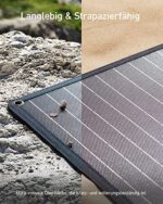 Anker 625 Solarpanel mit Verstellbarer Halterung, Kompakte 100W Solaranlage, Kompatibel mit Powerhouse 256Wh, 512Wh und 1229Wh (Nicht im Lieferumfang), Für Camping, Wandern, Stromausfälle – Bild 4