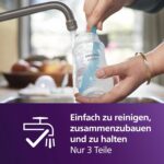Philips AVENT Natural Response Babyflaschen Set – 4 Flaschen, Schnuller & Bürste, Neugeborene 0–12M (SCD838/11) – Bild 8