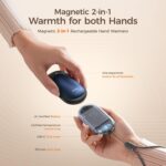 OCOOPA UT3 Lite Handwärmer 2er Pack – Wiederaufladbar, Magnetisch, 5000mAh, 3 Heizstufen bis 53°C, Ultraleicht & Tragbar
