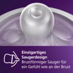 Philips AVENT Natural Response Babyflaschen Set – 4 Flaschen, Schnuller & Bürste, Neugeborene 0–12M (SCD838/11) – Bild 3