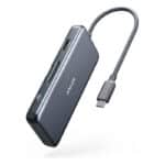 Anker USB C Hub, 341 USB C Adapter (7-in-1), 4K HDMI, 100W Power Delivery, USB C und 2 USB A 5Gbps Datenports, microSD & SD Speicherkartensteckplatz, Geeignet für MacBook Air, MacBook Pro, XPS, usw.