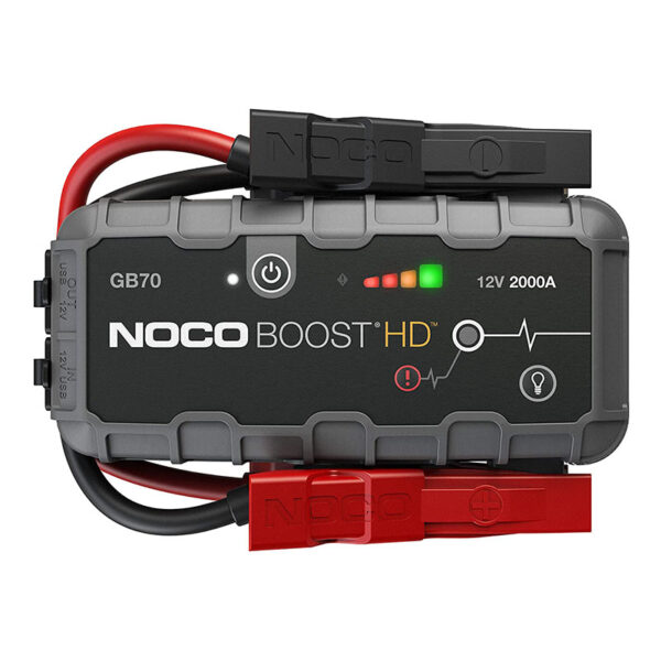 NOCO Boost HD GB70 2000A 12V UltraSafe Starthilfe Powerbank, Auto Batterie Booster, Tragbare USB Ladegerät, Starthilfekabel und Überbrückungskabel für bis zu 8,0L Benzin und 6,0L Dieselmotoren
