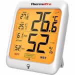 ThermoPro TP53 digitales Thermo-Hygrometer Thermometer Hygrometer Raumluftüberwachtung Temperatur und Luftfeuchtigkeitmessgerät mit Hintergrundbeleuchtung