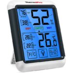 ThermoPro TP55 digitales Thermo-Hygrometer Innen Thermometer Hygrometer Temperatur und Luftfeuchtigkeitmessgerät mit Raumklima-Indikator für Raumklimakontrolle Raumluftüerwachtung