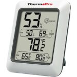 ThermoPro TP50 digitales Thermo-Hygrometer Hygrometer Innen Thermometer Raumthermometer mit Aufzeichnung und Raumklima-Indikator für Raumklimakontrolle Klima Monitor