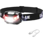 LE Stirnlampe LED Wiederaufladbar, USB Kopflampe 1300 Lux mit Rotlicht& 5 Lichtmodi, IPX4 Wasserdichte Mini Stirnlampe für Kinder Erwachsene, Superhell Headlight für Angeln Laufen [inkl. USB Kabel]