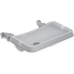 Hauck Hochstuhl Essbrett Alpha Tray für Hochstuhl Alpha+ und Beta+, Tiefenverstellbar, Mitwachsend, Erhöhter Rand, Bechervertiefung, Herausnehmbare Tablett