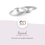 Livella Silberhütchen, Schützt und beruhigt bei wunden und empfindlichen Brustwarzen, Medizinprodukt Made in Germany, Stillhütchen 2 Stück, massives 999 Silber, Frei von Kupfer Nickel – Bild 6